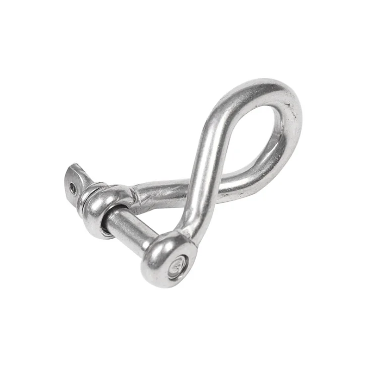 High quality hardware stainless steel safety twist shackle for boat