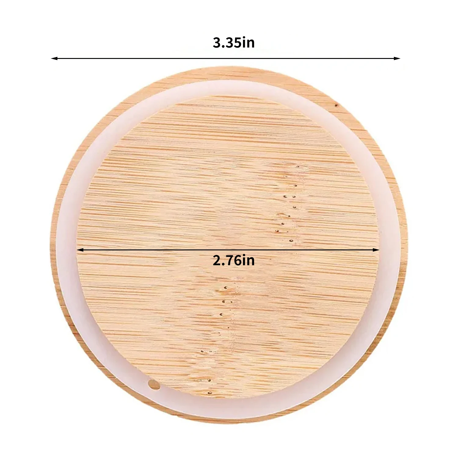 Custom Candle Bamboo Wood Lid Jar Glass Container Round Wooden Lid Buy Round Wooden Lid
