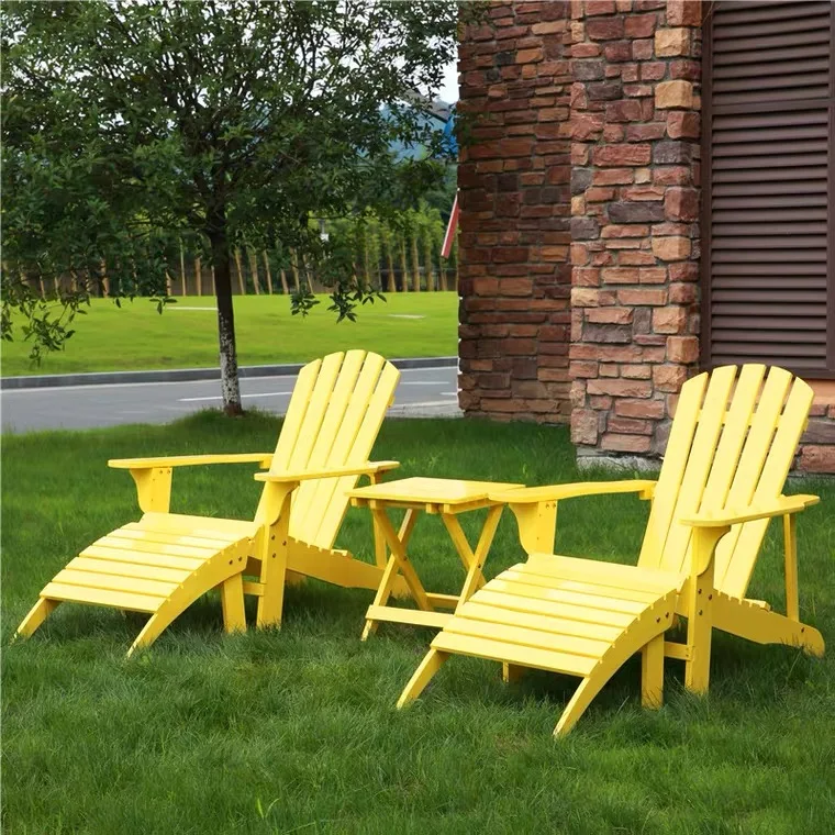Wholesale Modern Outdoor Furniture Wooden Adirondack Garden Folding Chairs Sofa Garden Chair Set