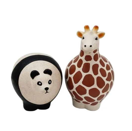 2021 new dog toys animal shape ball giraffe panda squeaky soft rubber latex fetch and play pet toys for medium size dogs