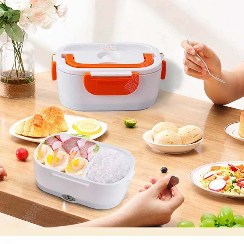 Hot Sale Portable Self Heating Lunchbox Stainless Steel Food Warmer Electric Lunch Box With Carry Bag