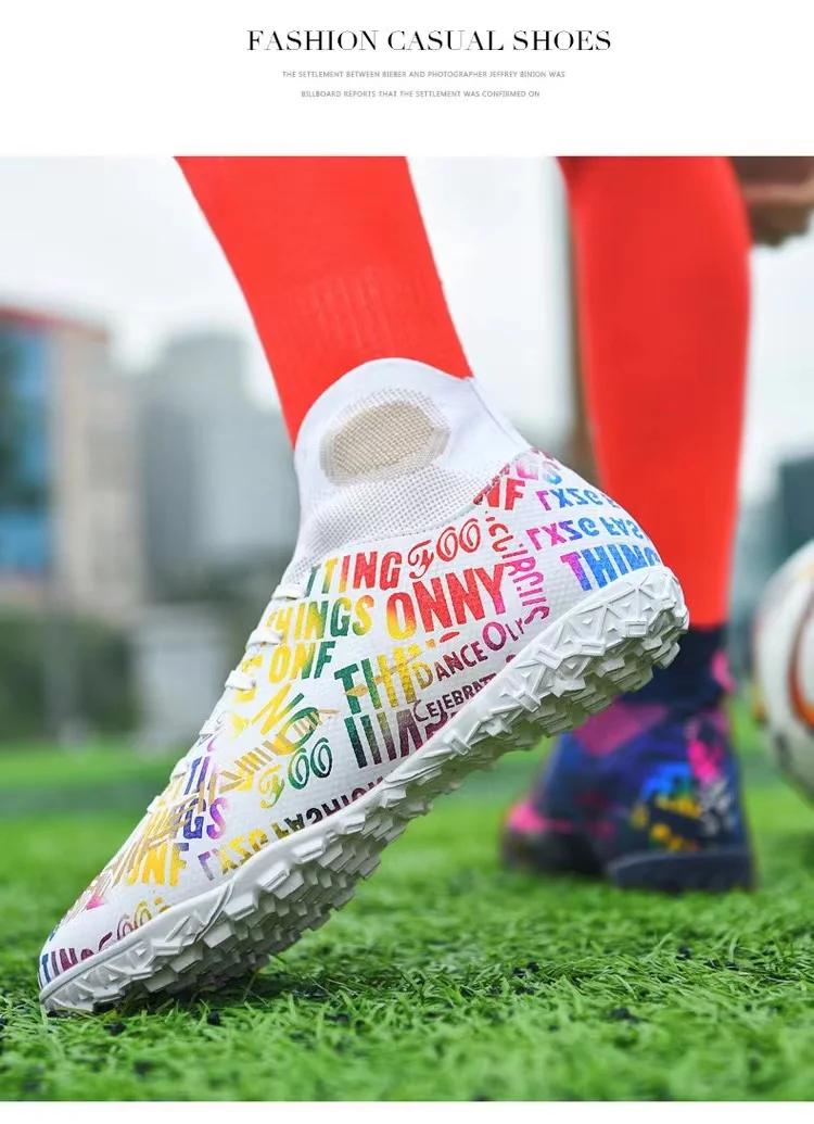 Factory Wholesale Football Cleats,Customize Luxury Man Mesh Sport Soccer Boots Shoes
