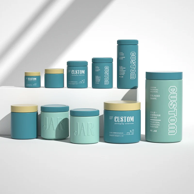 High Quality 120cc 160cc 250cc HDPE Plastic Vitamin Bottle Food Grade Jar With Double Flip Cap