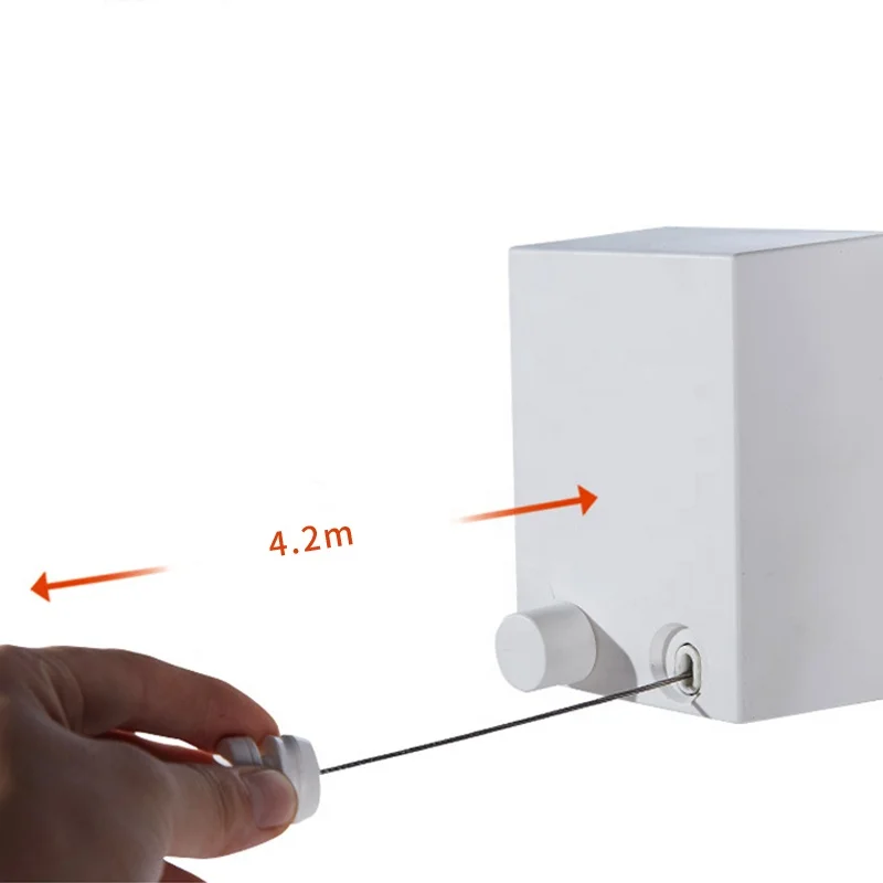 Invisible Retractable Telescopic Stainless String Clothesline