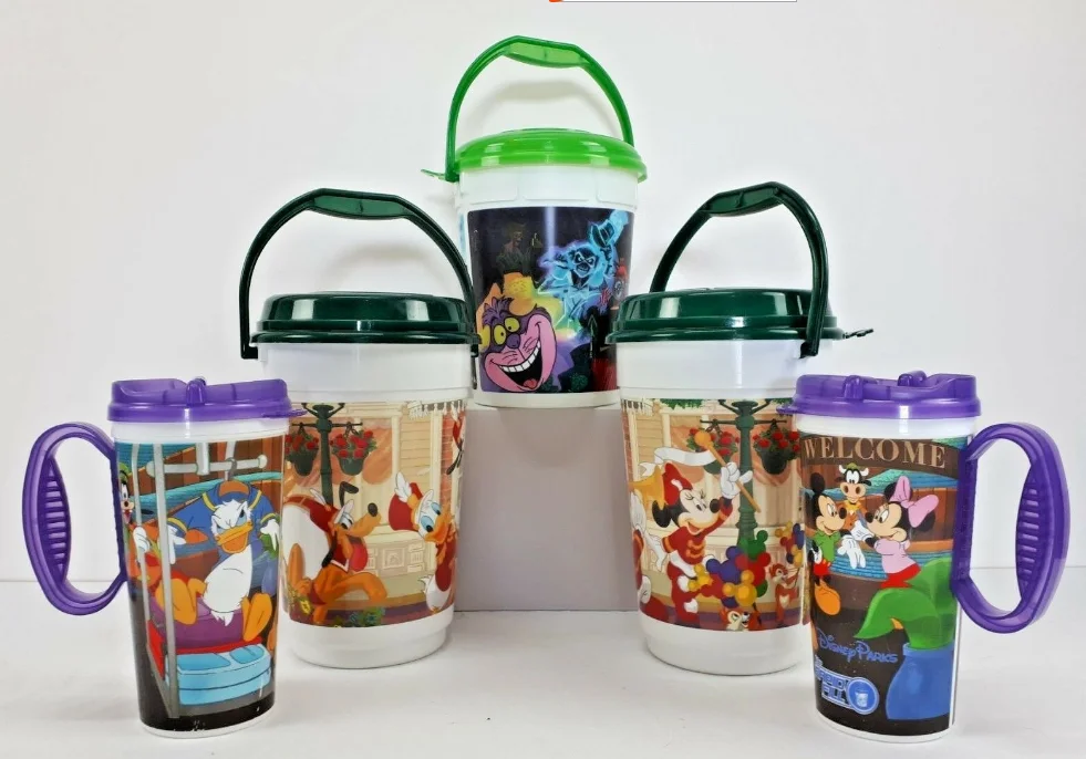 The USA Fashionable First Rate High Quality food grade plastic popcorn bucket with handle and lid  Bpa free