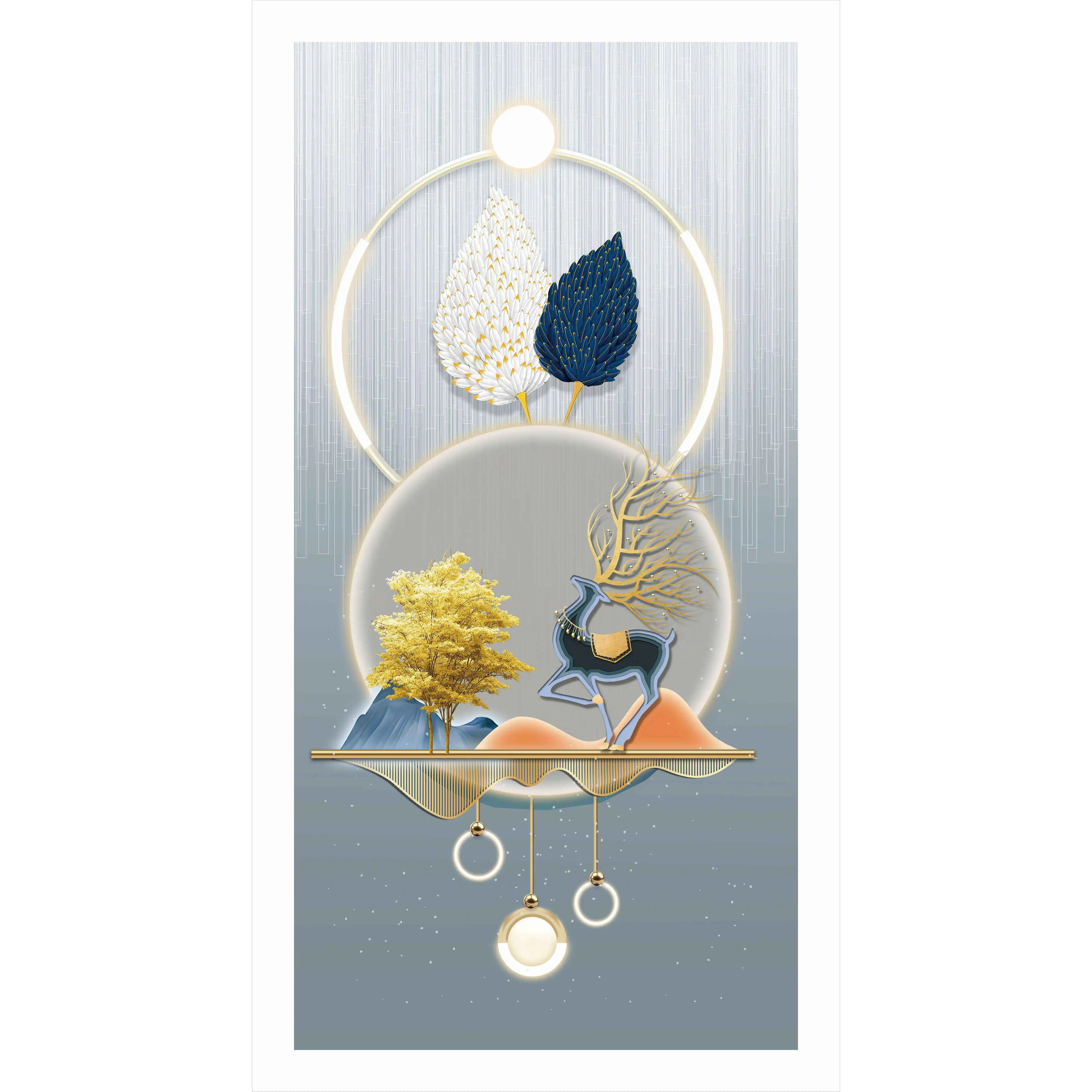 Abstract Islamic Wall Art Canvas Painting Muslim Religion Posters Print Picture