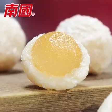 Coconut Flavored Fruit Jelly Happy Gummy Ball Candy