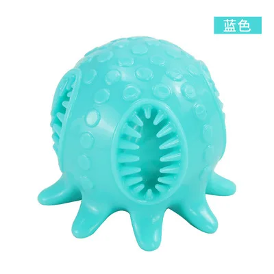 New Pet Octopus Vocalize Dog Grinding Teeth Leaking Food Clean Teeth Relieve boredom Interactive Dog Toy Ball