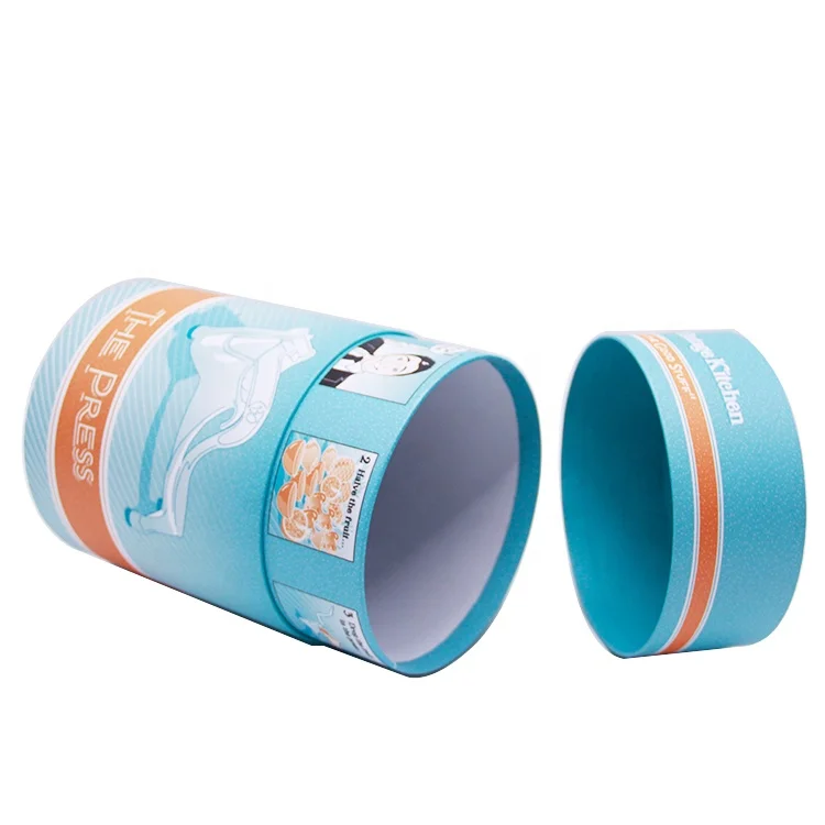 Luxury Design Essential Oil Perfume Bottle Clothes Juicer Round Cylinder Box Packaging Paper Tube