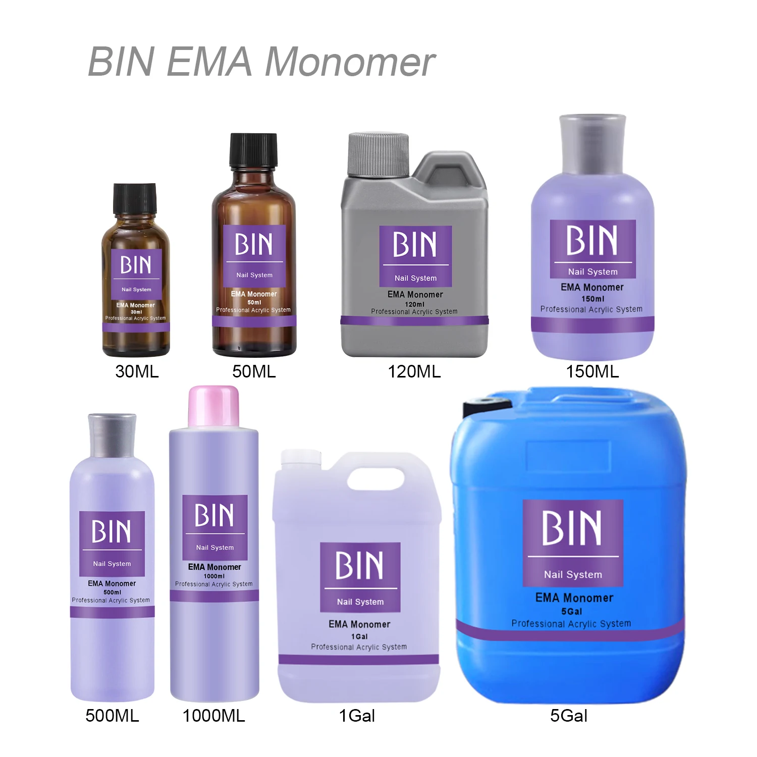 Hot Selling BIN pure EMA Acrylic Liquid With Medium &high speed High Quality in 1L Monomer