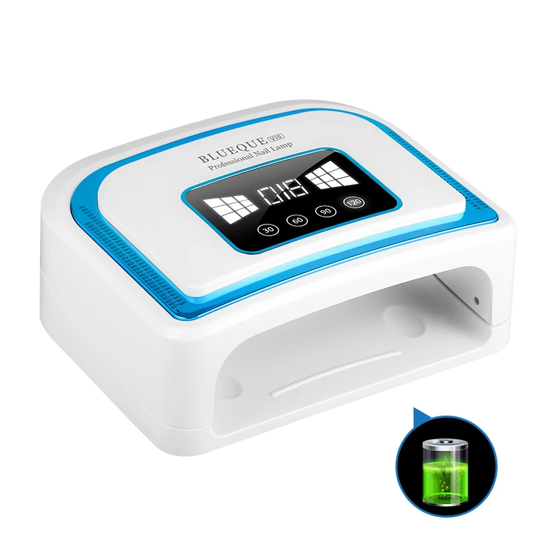 Built-in Battery Rechargeable Nail UV Lamp 120W Wireless Gel Polish Dryer Pedicure Manicure Light Professional LED Nail Lamp