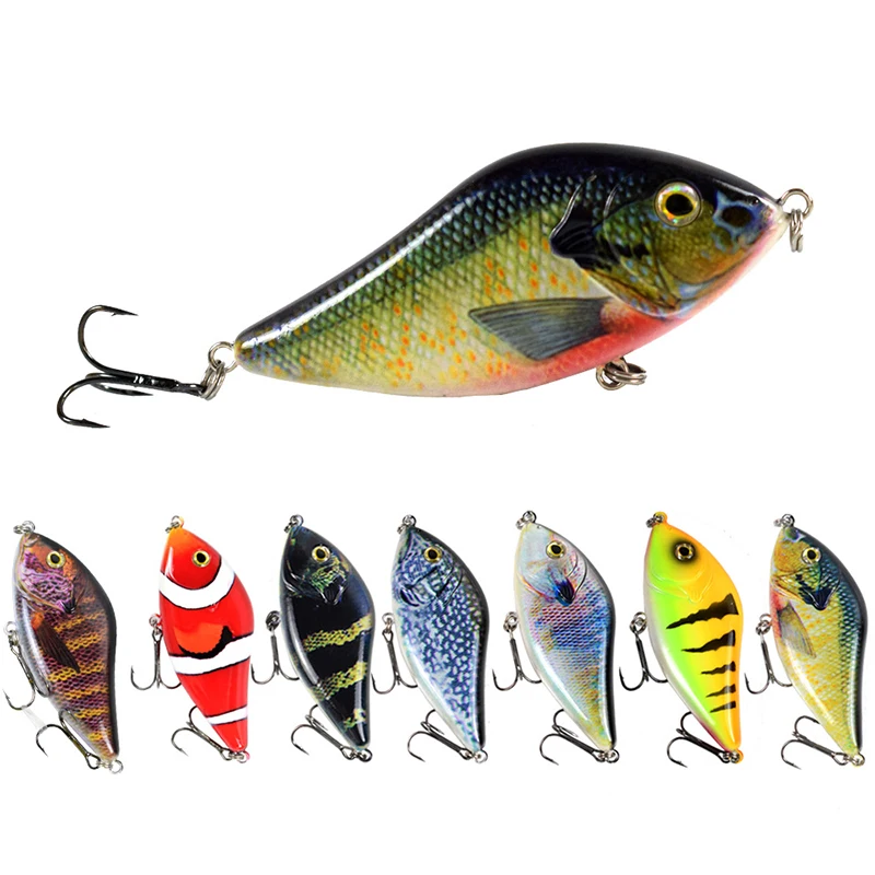 WEIHE 10cm 45g 15Colors Artificial Hard Fishing Lure Pike Bait Jerkbait Wobbler Fishing Lures