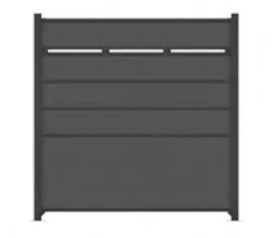 Euro style composite garden fence composite fence panels and posts wpc garden fence