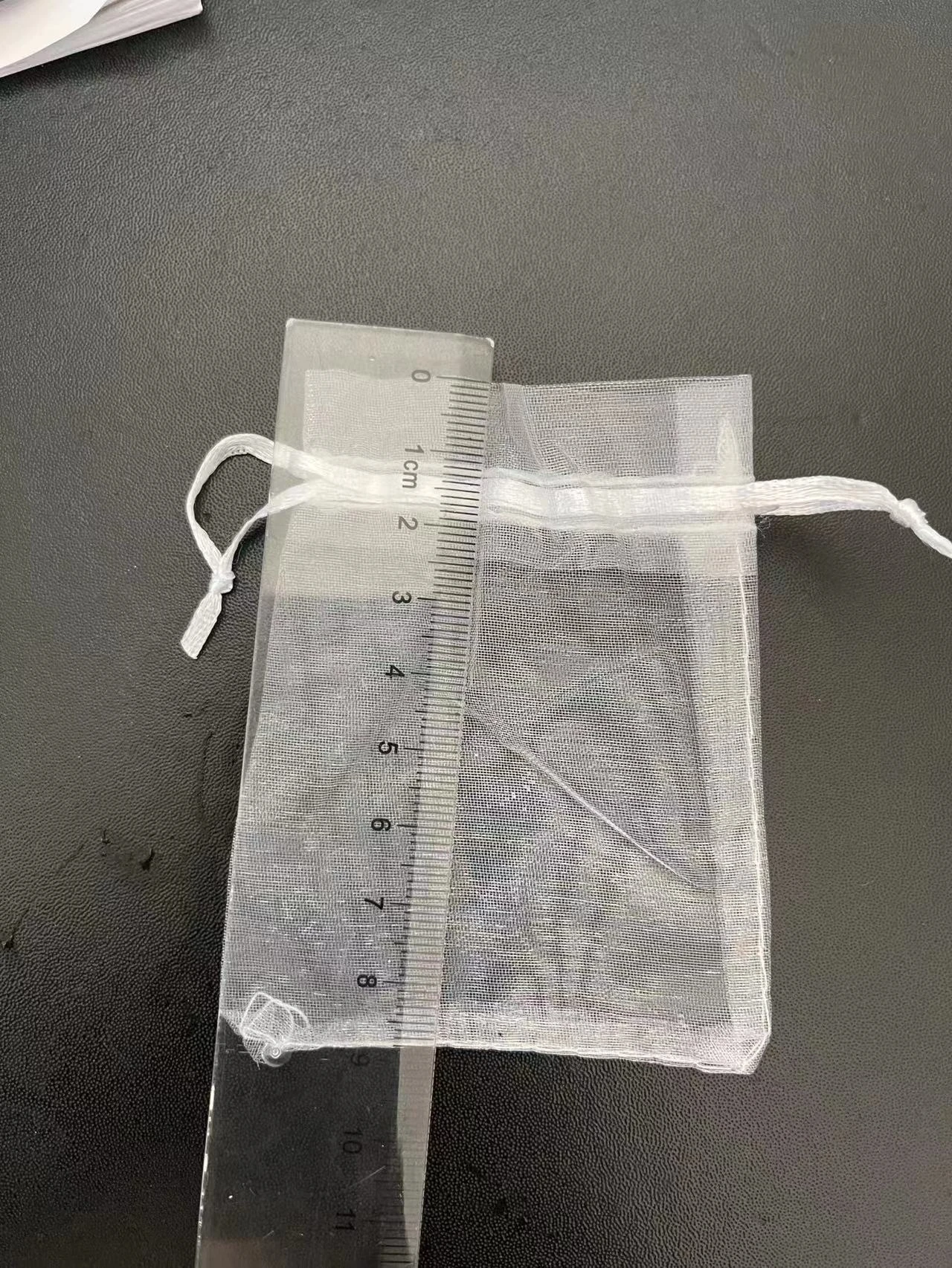 Wholesale Corn Fiber Mesh empty tea bag Pillow type Tea Bags Filter with drawstring rectangular tea bag