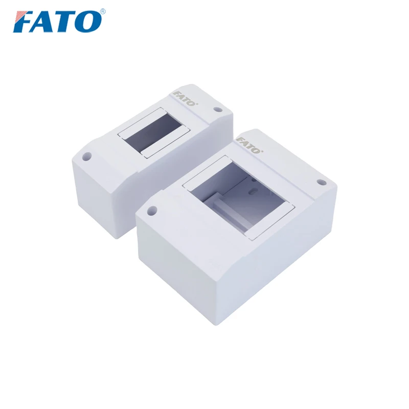 FATO CHG ABS Dustproof Power Distribution Box DIN Rail Junction Protection Case 1Way 2Way 4Way 6Way MCB C45 Distribution Boxes