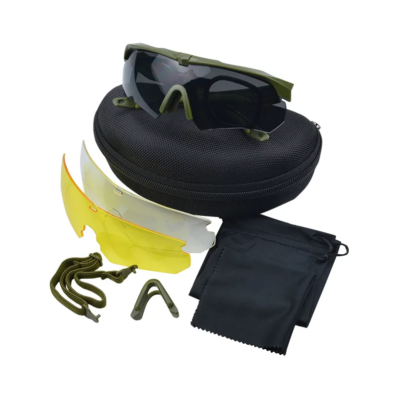 Tactical goggle Protective Polarized Glasses Frame Goggles Motocross Outdoor Sports Cycling Paintball Safety Eyewear Anti-UV Eye
