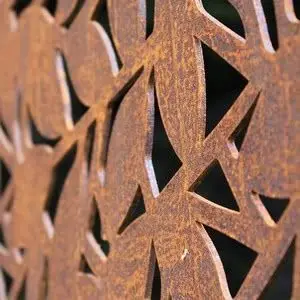 Popular Used Laser Cut Garden Corten Steel Screen & Room Dividers