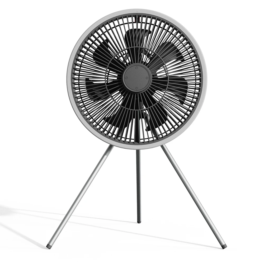 2022 Portable Hanging 5 Speed Strong Wind Outdoor Camping Tent Fans Tripod Fan Mini Ceiling Fan With Led Light Remote Control