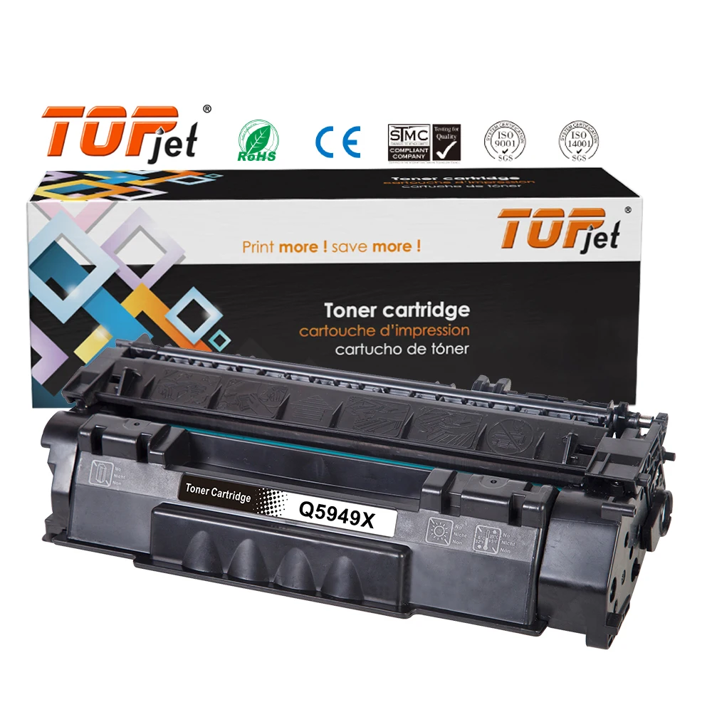 Topjet Q5949X 5949X 49X Премиум совместимый черный тонер-картридж для HP лазерный струйный 1160 1160le 1320 1320N 1320NW принтер