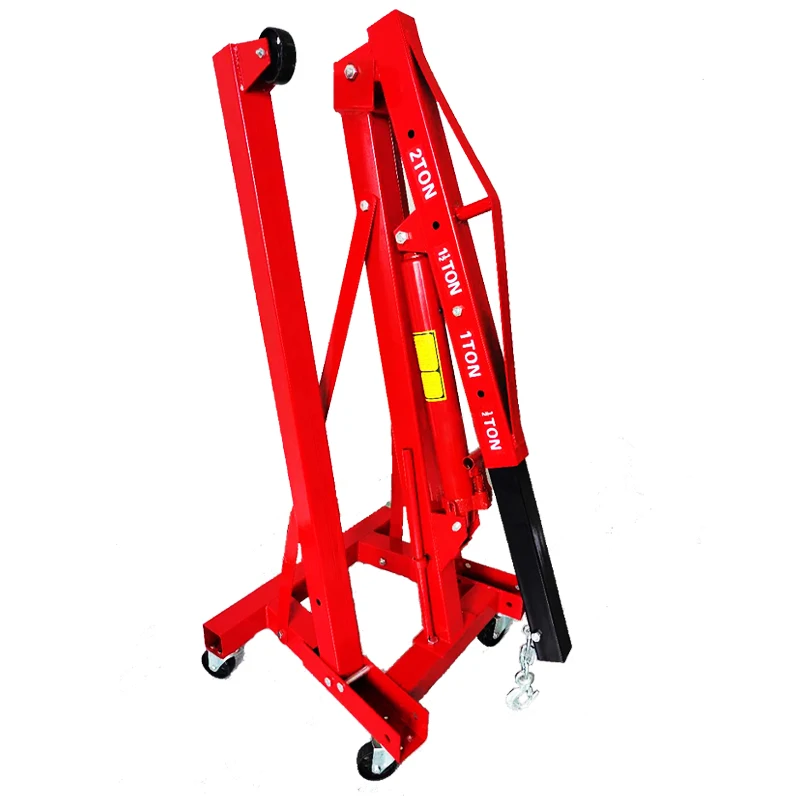 Workshop 2 Ton Hydraulic Engine Shop Car Lift Crane Hydraulic Folding Engine Crane