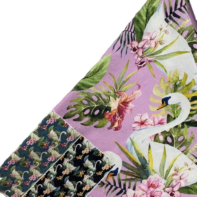 custom cotton lycra fabric digital printing 92 cotton spandex knitting fabric for girls dress