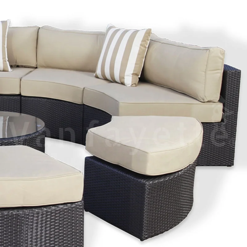 Nacyii Round Couch Outdoor Sofa Set for Party Event Project Hotel Furniture Interior Design