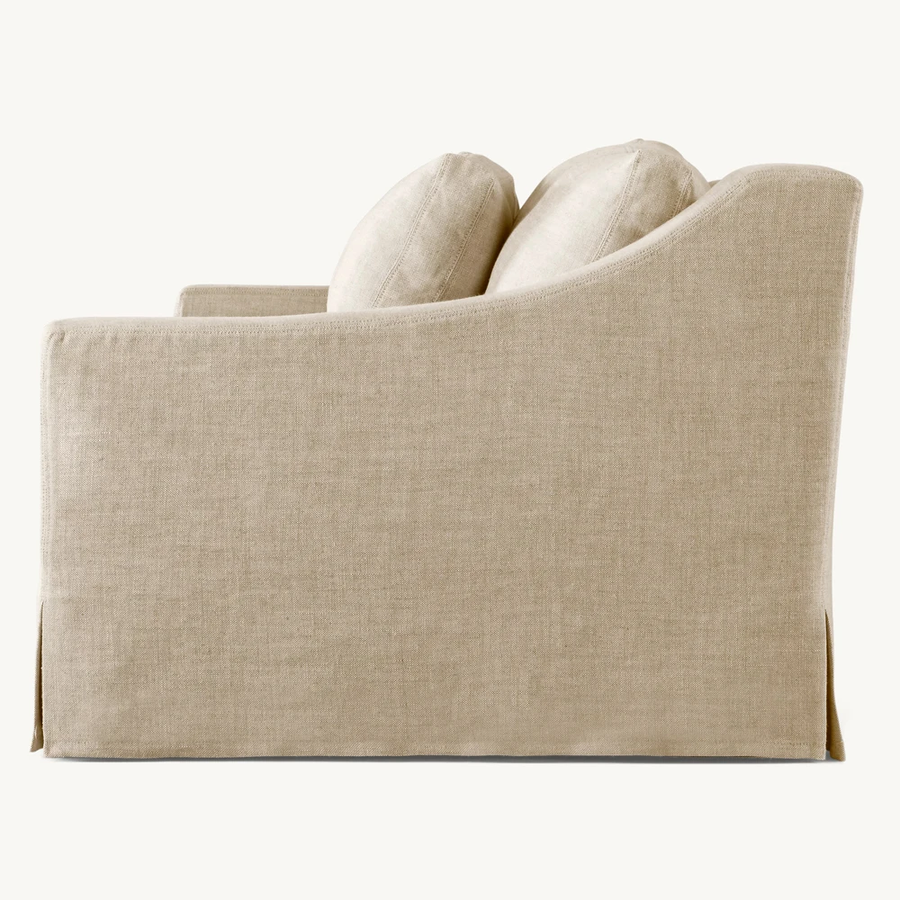 Modern Design Cushion Garden Fabric Seat Interior Armrest Classic Bevel Sofa Set with High Elastic Sponge Cushion