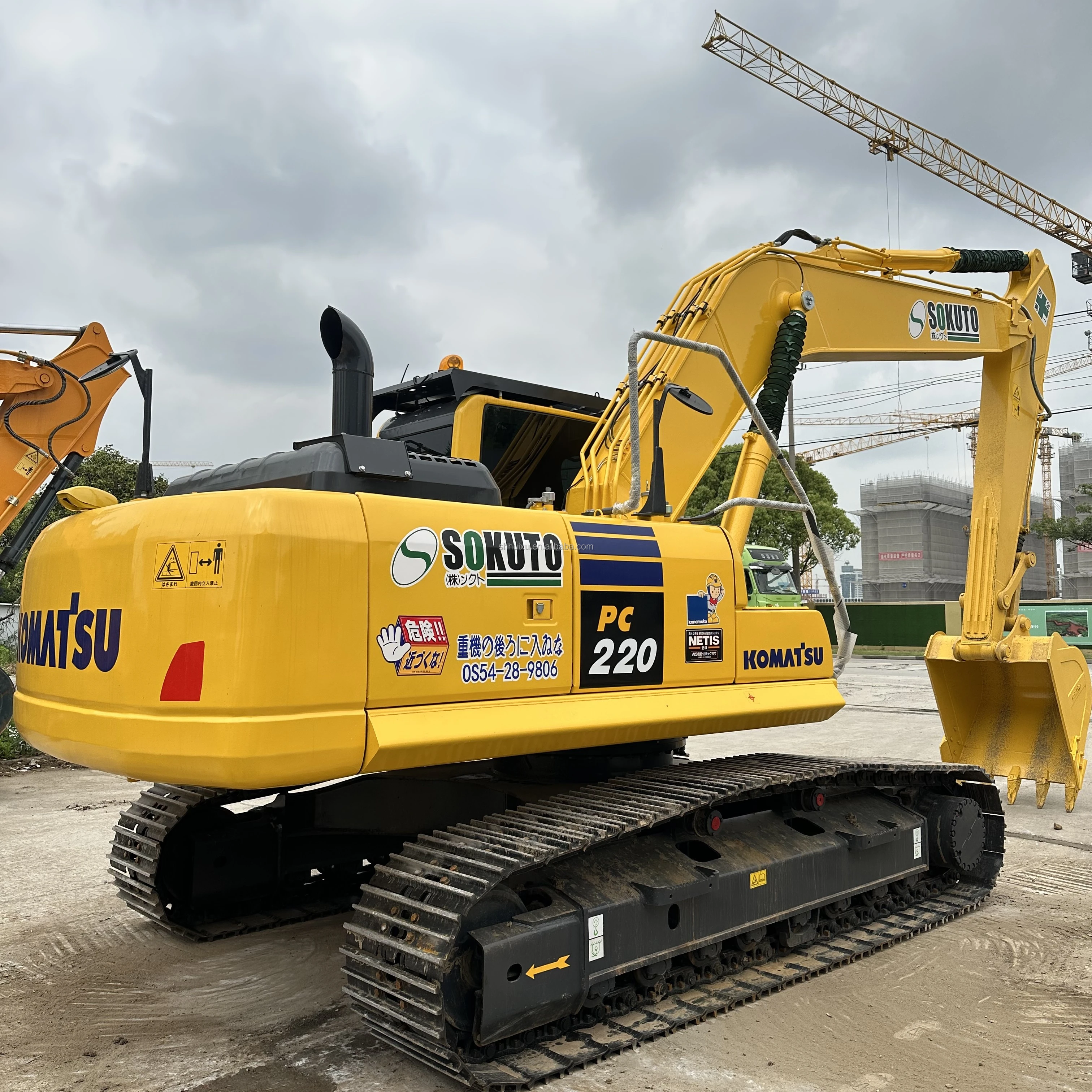 construction machinery retro maquina excavadoras usadas  Japan Komatsu 20Ton PC200 220-8 LC NI MO excavator