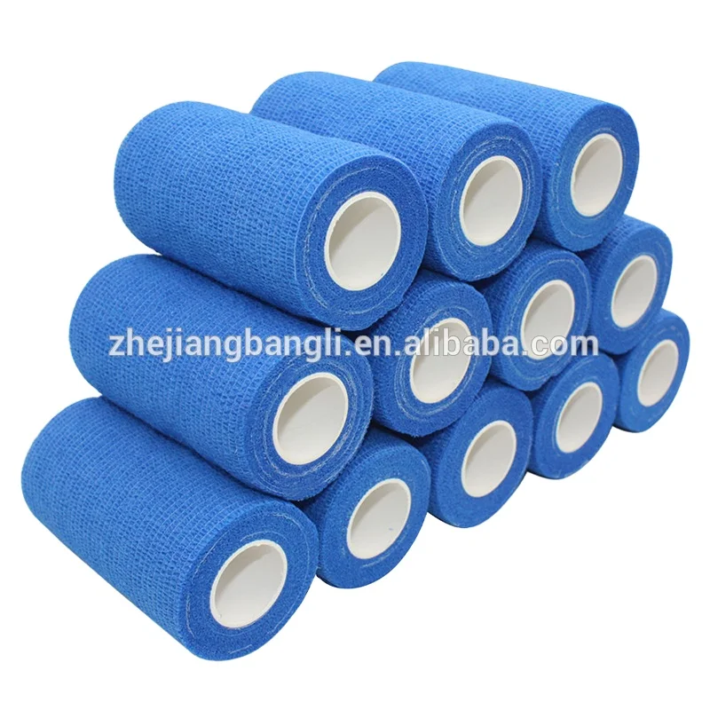 Nonwoven Printed Horse Pet Care Sports Self Adhesive Colored Vet Wrap Elastic Cohesive Bandage