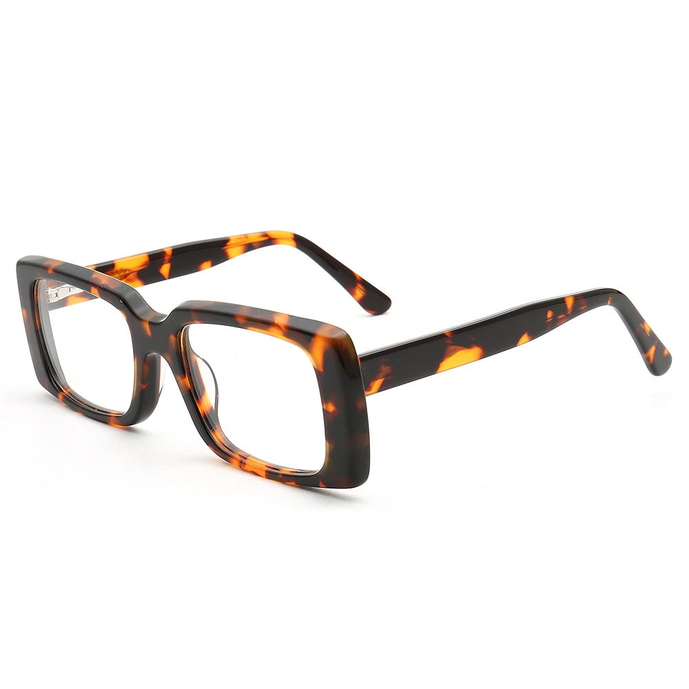 cat61 new hot hand-made large frame tortoiseshell-cat eye Italian acetic acid plate for men and women can be changed optical gla