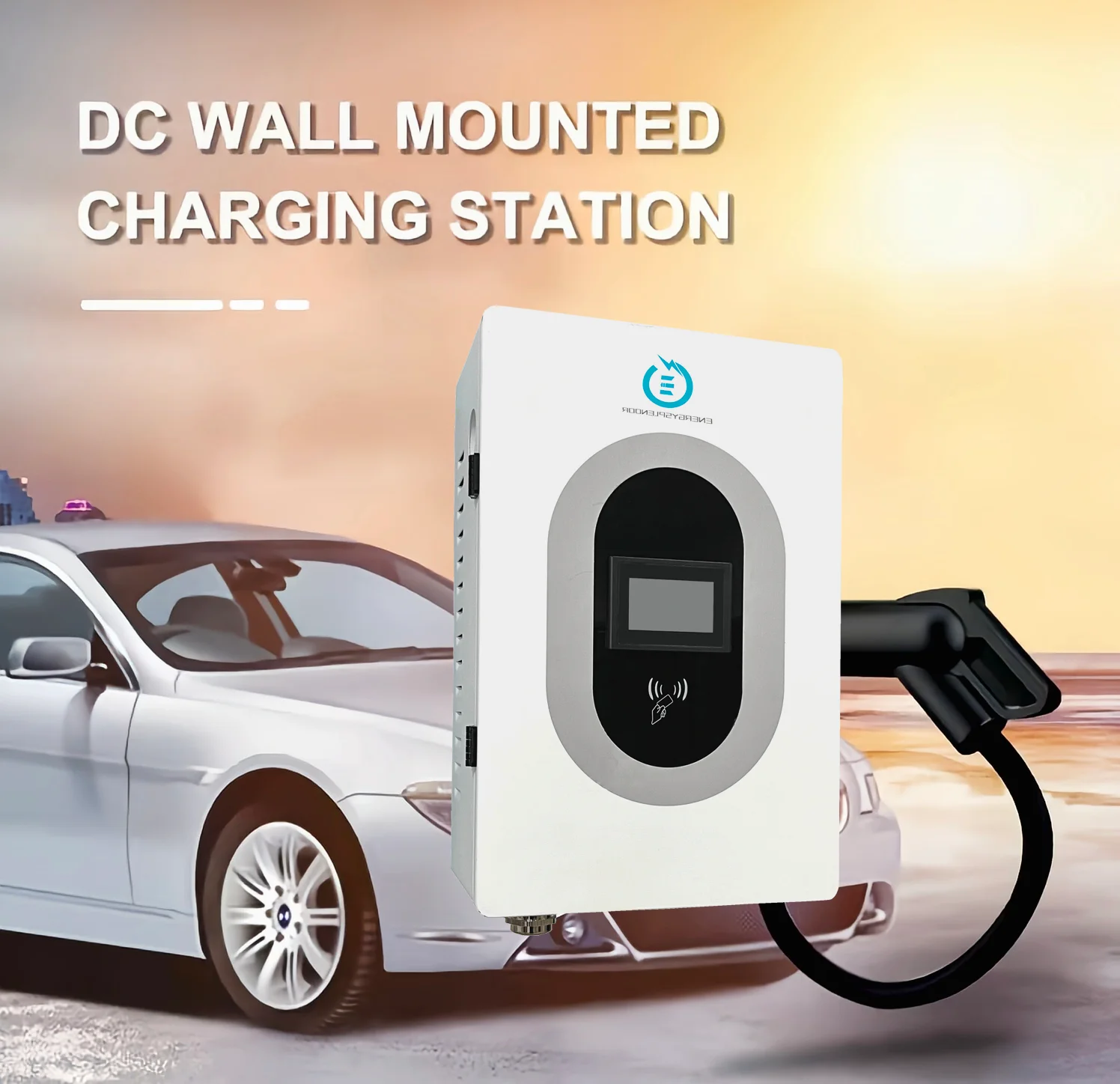 car custom wallbox 30kw wall mounted ccs 2 ev charger commercial charging station level 3
