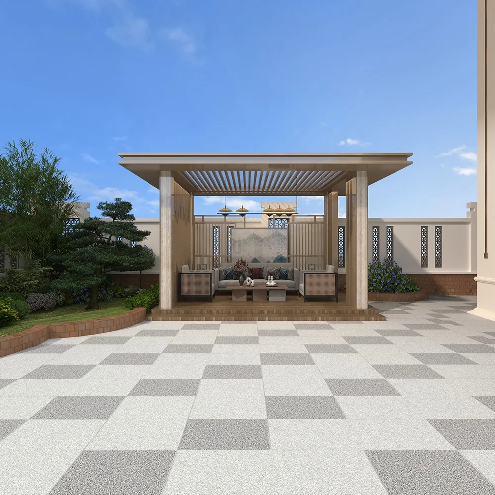 2cm Porcelain Rough Flooring Tile for Driveway Car Parking / Fountain Garden Wall Ceramic Floor Stone Outdoor Granite Tiles