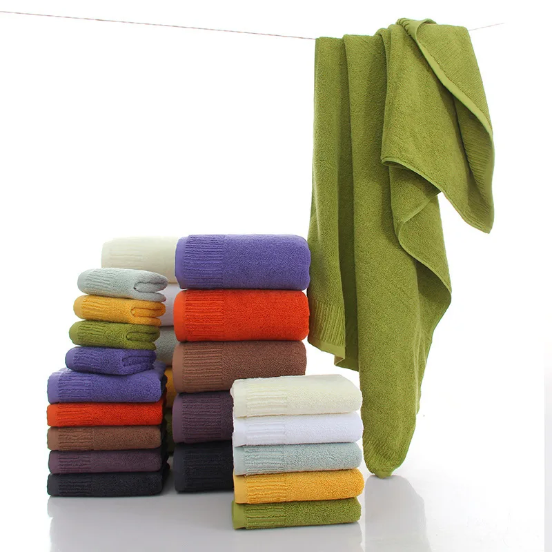 600 gram 100% cotton solid color  white spa bathing towel made in india  salon bath towels set