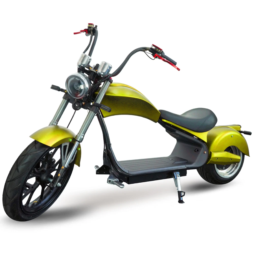 Factory Outlet Fat Tire Electric Motorcycle for Adults Citycoco Chopper Electric Scooter Dual Speedmeters