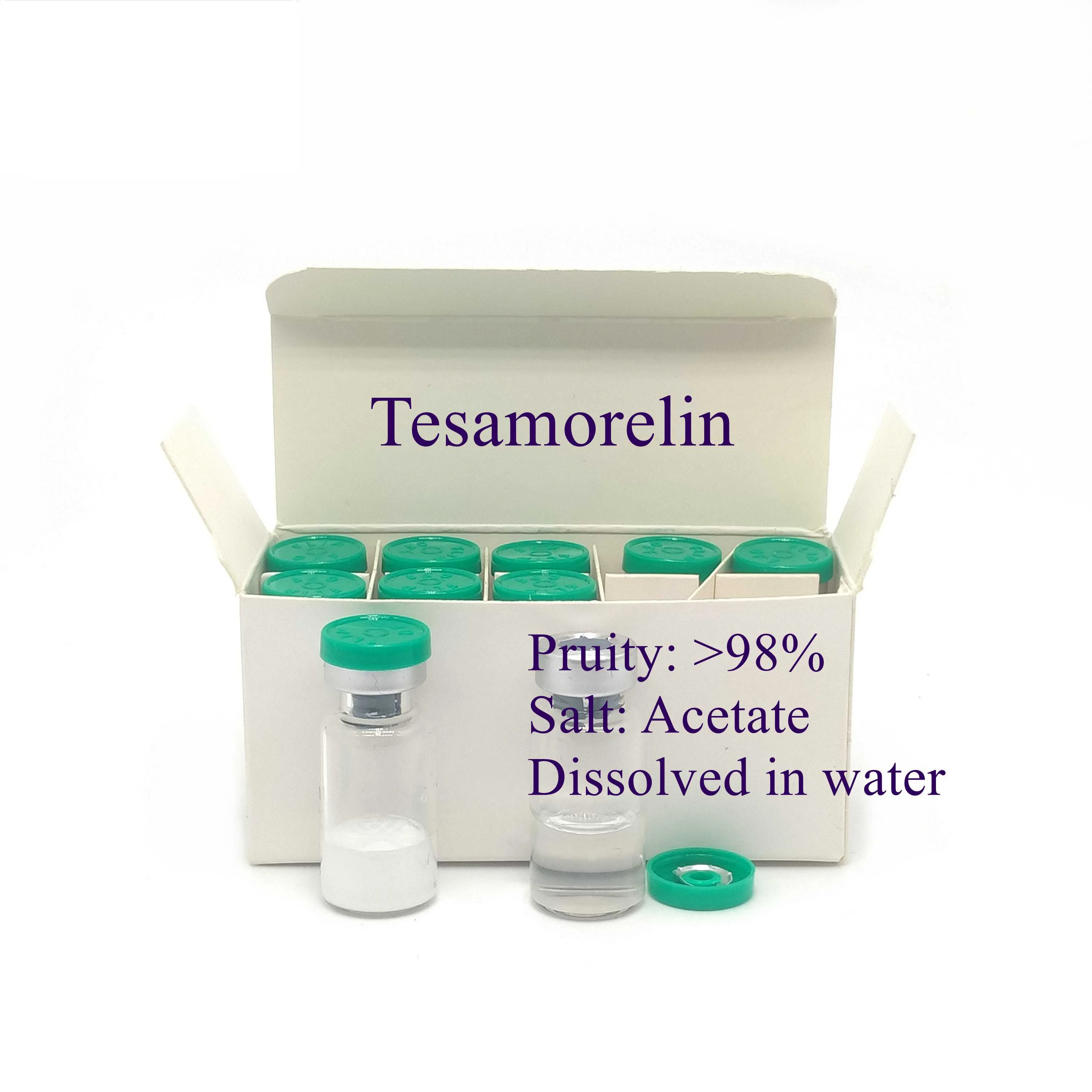 
Buy high quality Bodybuilding tesamorelin peptide, 218949-48-5 Tesamorelin 10mg 