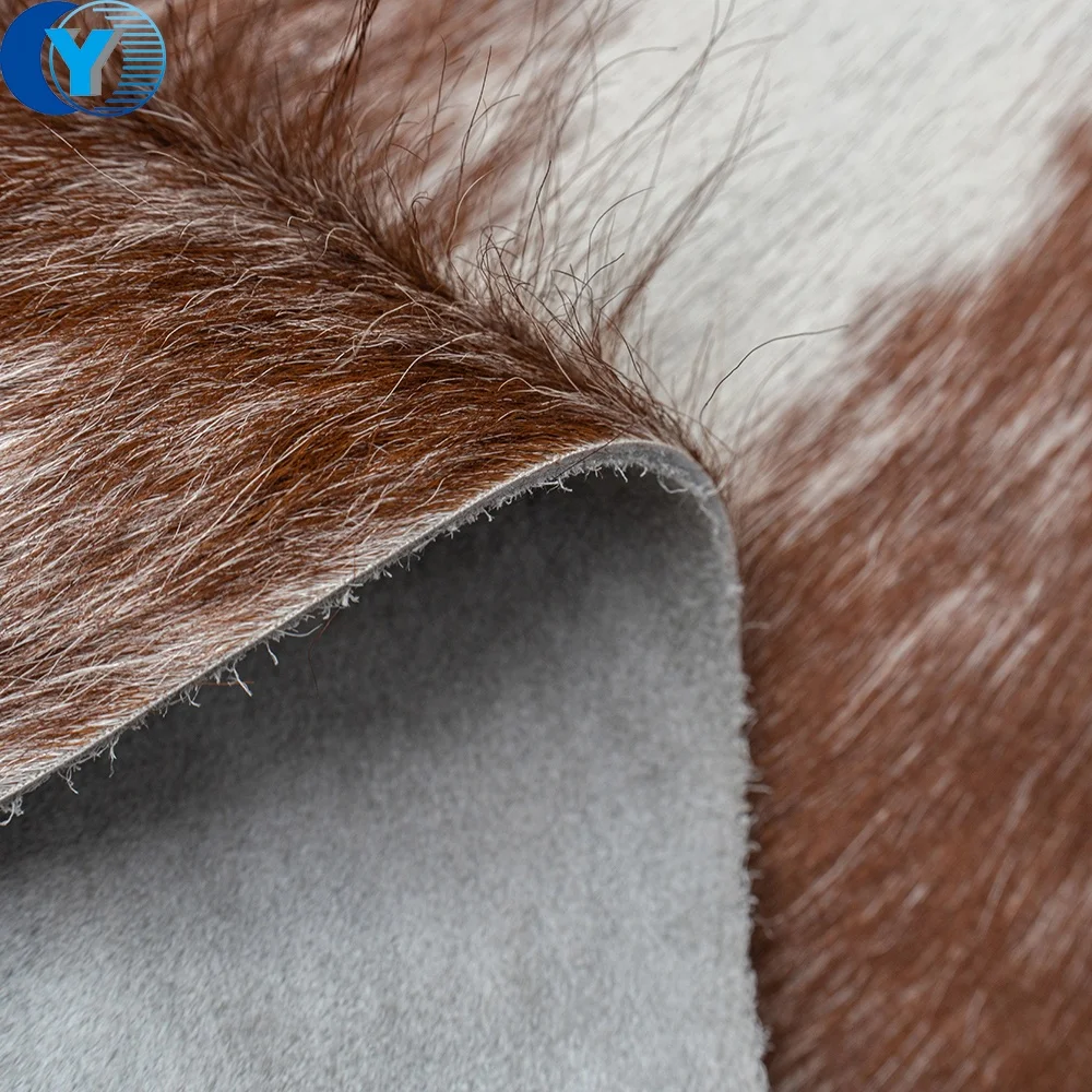 Ins Natural Leather Bovine Skins Cattle Cow Hides  Carpets and Rugs with Hair On Natural Shape Custom dyed Wholesale Supply Soft
