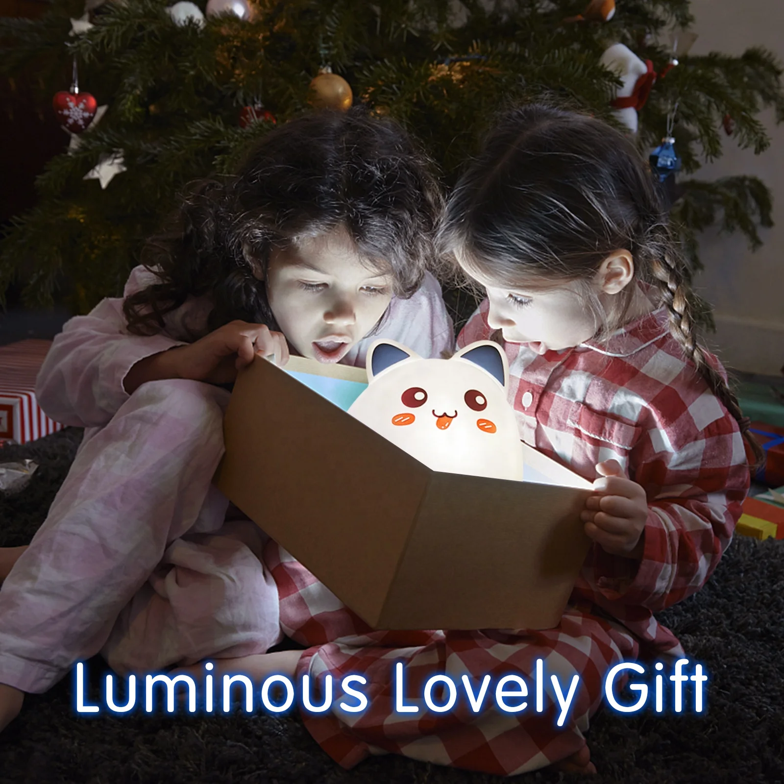 Silicone Nightlight Animal Multicolored rechargeable Kids Lamp For Nursery Illusion Audio table lamp touch sensor Gift Birthday