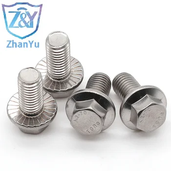 Factory wholesale Hex Flange Bolt Perno Cavilha All Kinds Of High Quality with serrated DIN6921 M5 M6 M8 M10 M12 M14 M16 M20