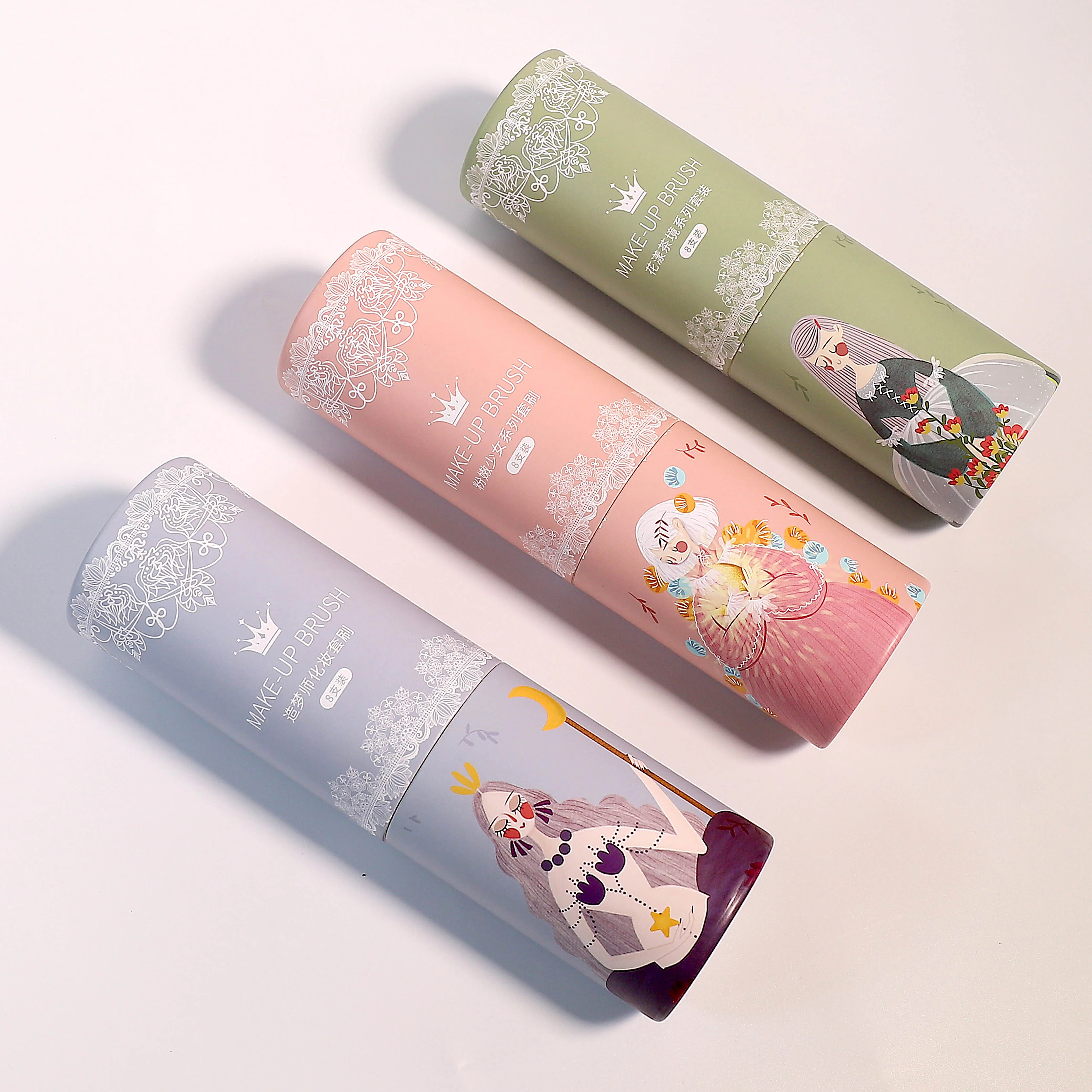 OEM/ODM Eye Shadow Makeup Brush Set Cosmetic Tools Luxury 8pcs Soft Makeup Brush Set