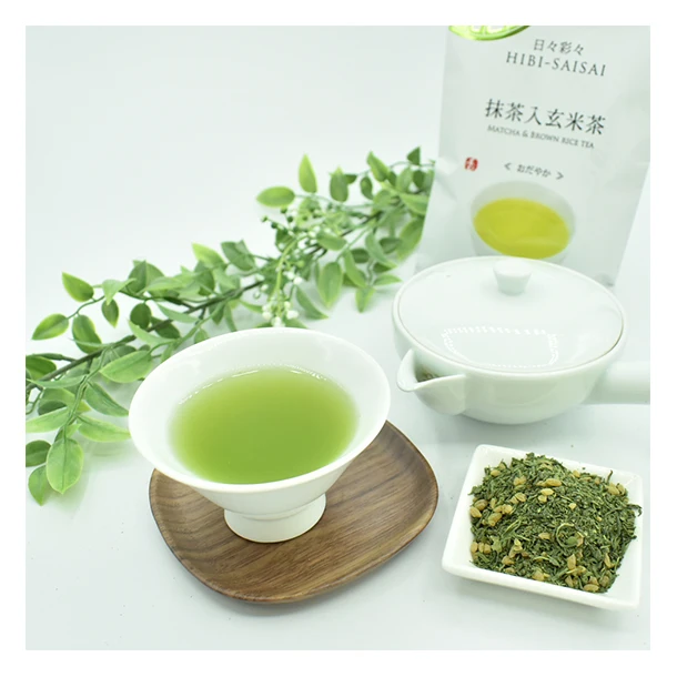 A wonderfully vibrant color green tea bulk Japanese matcha tea matcha products