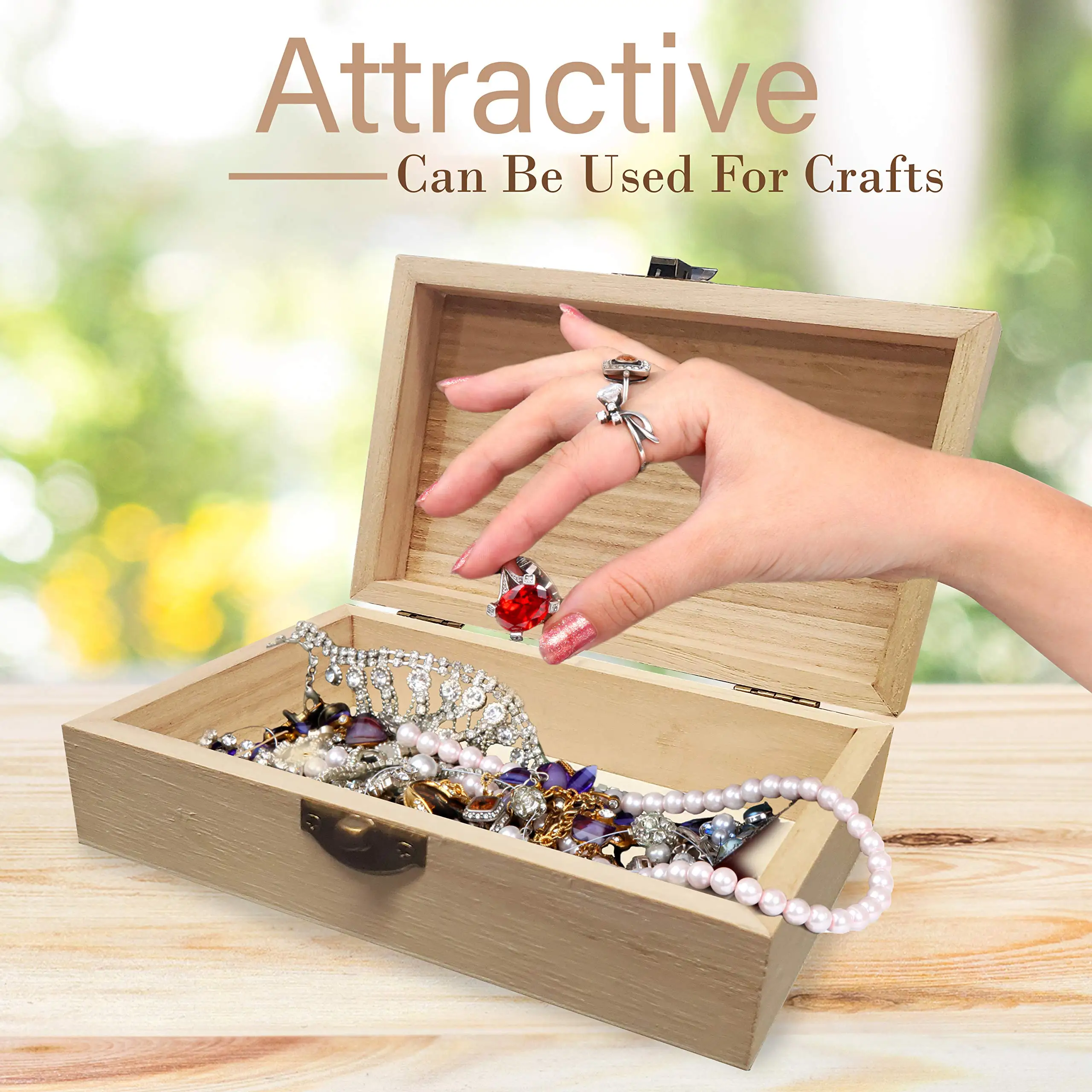 Factory Cheap Custom Unfinished Wood Boxes pine Wooden Boxes for Crafts