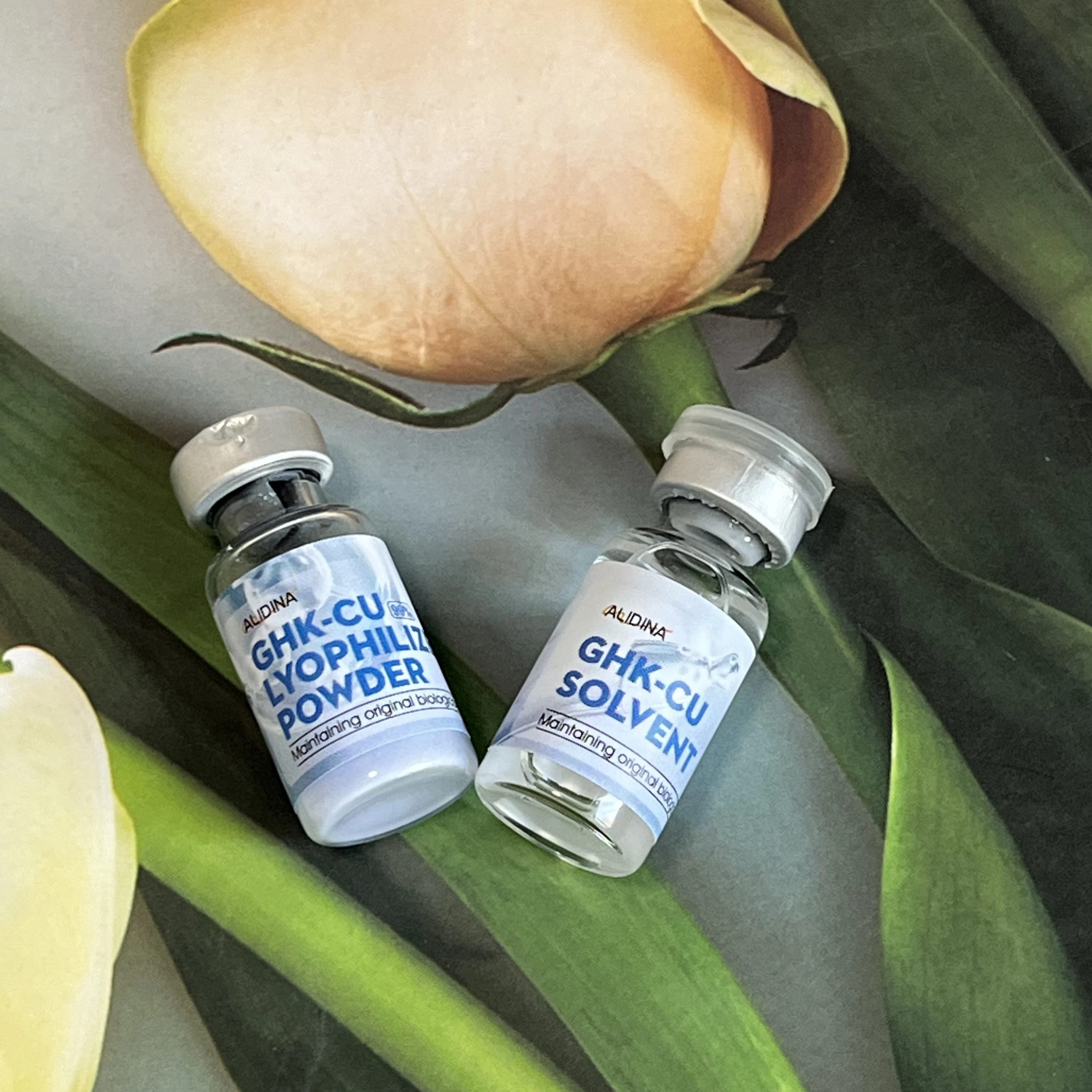 99.99% Purity Blue Copper Peptide Ampoule Essence Repair Facial Hyaluronic acid Moisturizing Rejuvenation Anti-Aging Skin Care