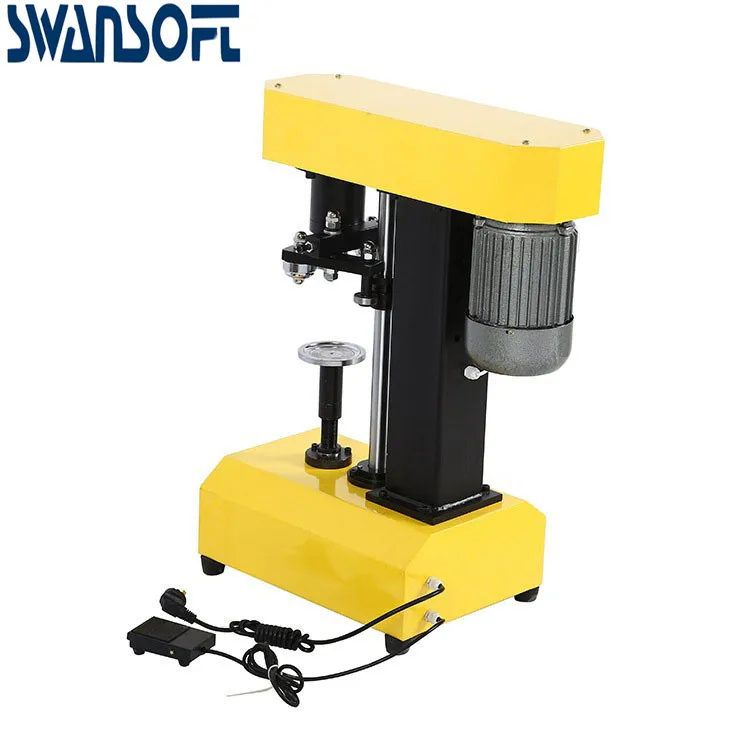 SWANSOFT 39-150mm Plastic easy opening tin Can ropp capping Sealing Canning Machine plastic bottle with CE