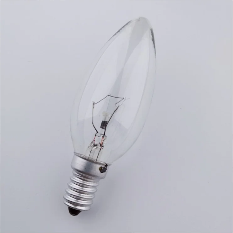 25W 40W candle bulb E12 E14 E26 E27 B22 modern chandelier light candelabra Tungsten Filament Incandescent Bulbs C35 C32 C26