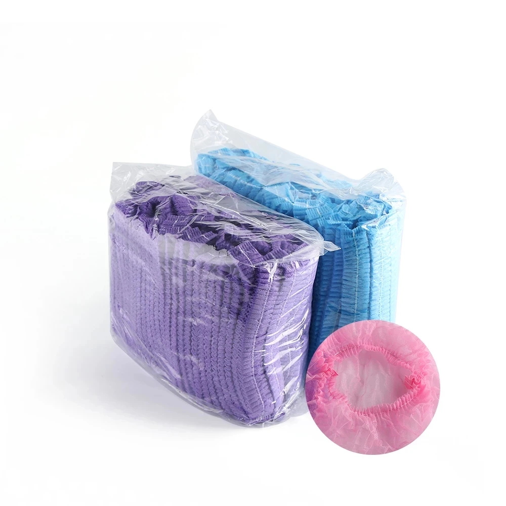 Disposable PP Nonwoven Double or Single Elastic Mob Cap Bonnet Clip Cap Hair Cover SS MDR Medical Device- High Protect-2
