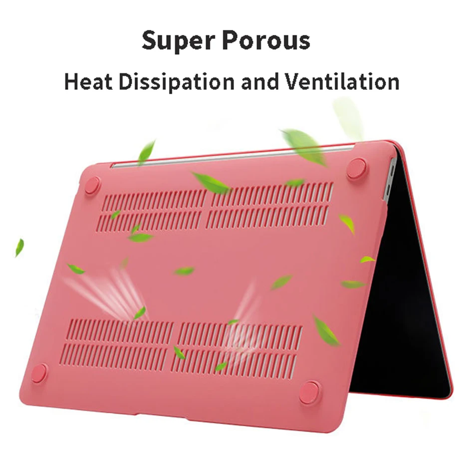 Cream Color Smooth Plastic Laptop Case For MacBook Air Pro Retina 11 12 13 15 for mac 13.3 16.2 inch with Touch Bar A2337 A2338