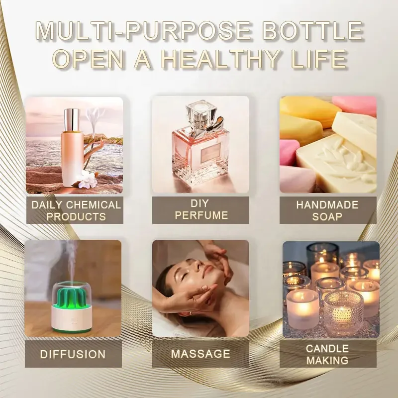 Aromatherapy Diffuser 100% Pure Natural Plant Extract 10ml Therapeutic Grade Skin Care Organic Vetiver Essential Oil