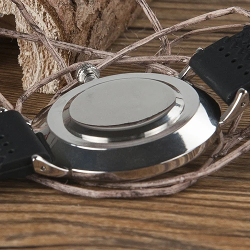 High Quality BoBo Bird Wood Face Dial Silicon Strap Custom Logo Japan Miyota Quartz Movement Wood Wrist Watch