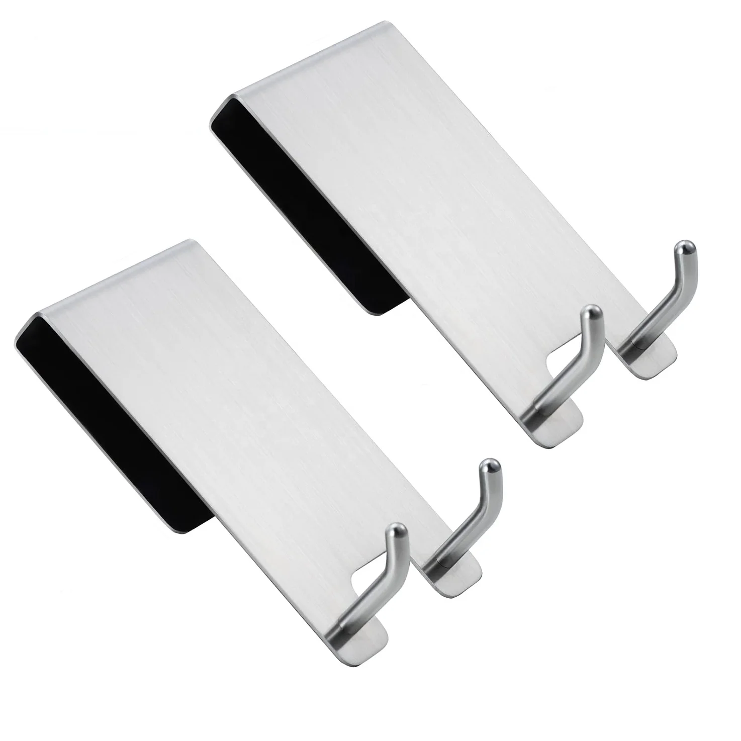 Stainless Steel 2 Packs Shower Door Hooks Over The Door Hanger Hooks Shower Towel Hooks for Bathroom Glass Shower Door
