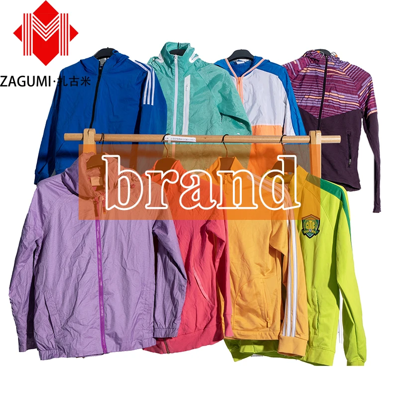 Export Containers Second-Hand International Brand Hoodies Thrift Sport Clothes Used Jackets Branded Bales Used Branded Clothes